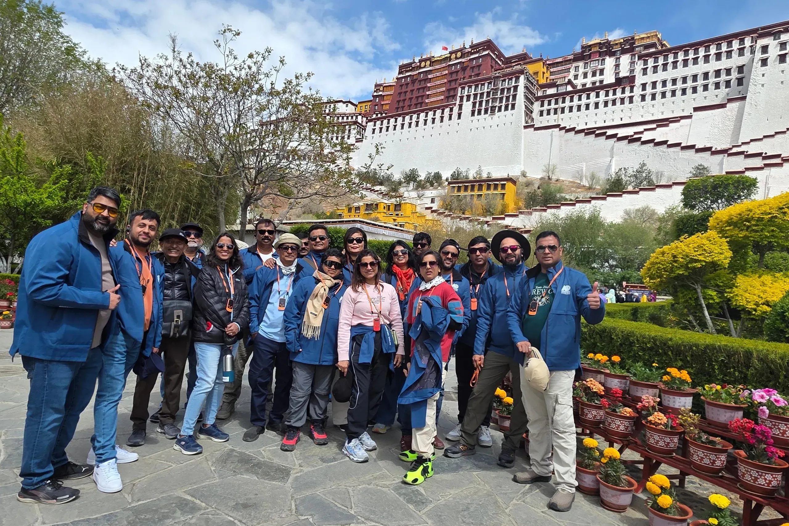 Travel group at Potala Palace