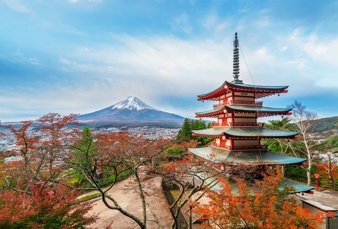 Pagoda with Mt. Fuji view